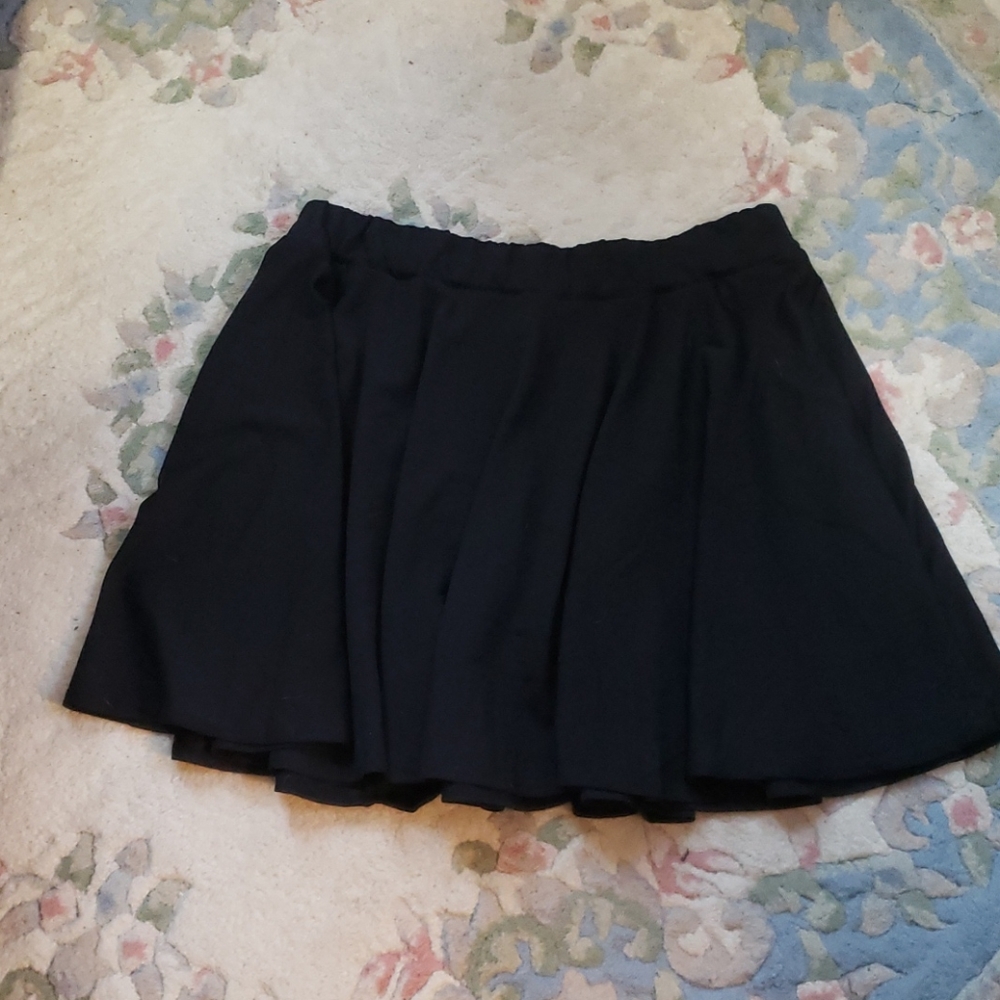 3X Black Mini Skirt